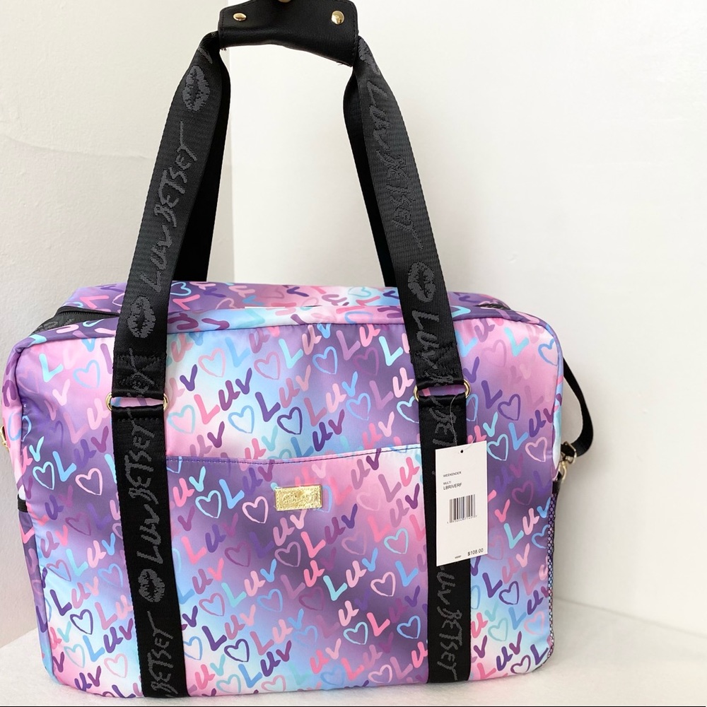 Betsey Johnson weekender travel bag